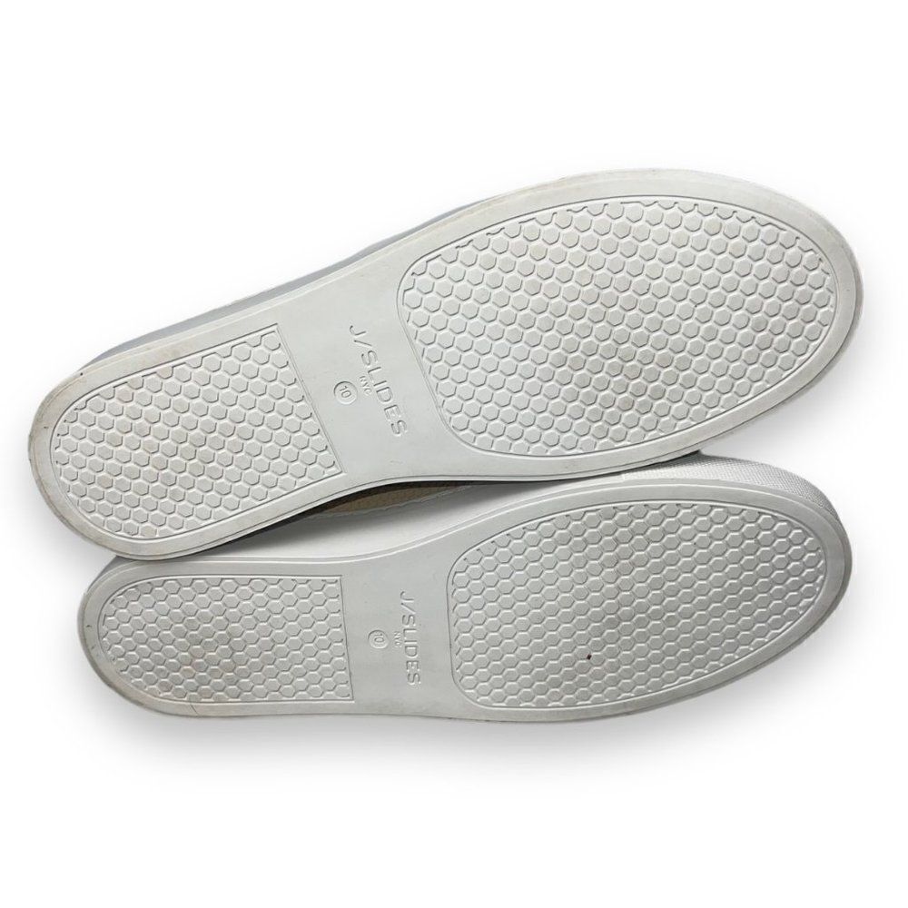 J/Slides Casual Embossed Snakeskin‎ Sneakers Beige Suede Women's 10 - Picture 8 of 12